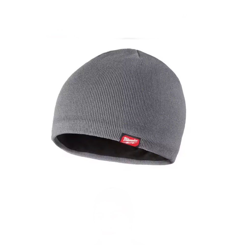 Milwaukee Unisex One Size Gray Fleece-Lined Beanie Cap